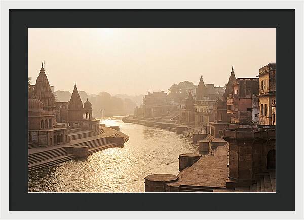 Varanasi Ghats Serenity At Dawn