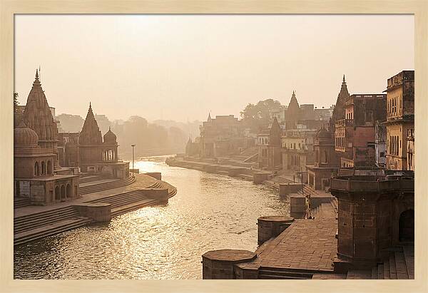 Varanasi Ghats Serenity At Dawn