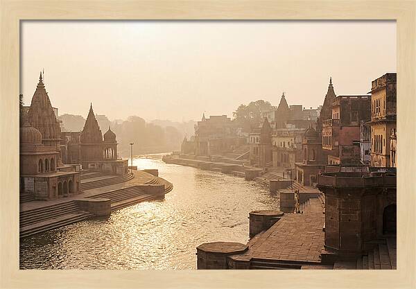 Varanasi Ghats Serenity At Dawn