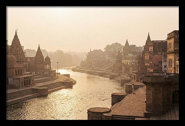 Varanasi Ghats Serenity At Dawn