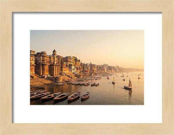 Varanasi Riverfront At Dawn