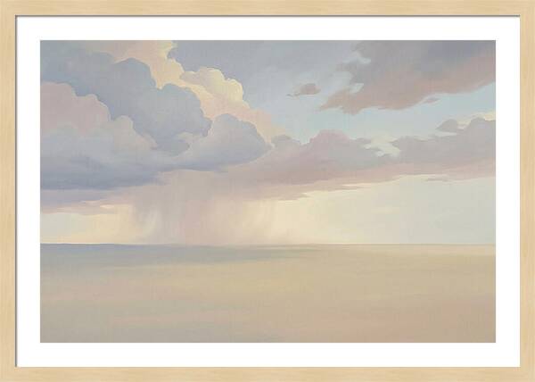 Vast Flat Plain Under Thunderstorm