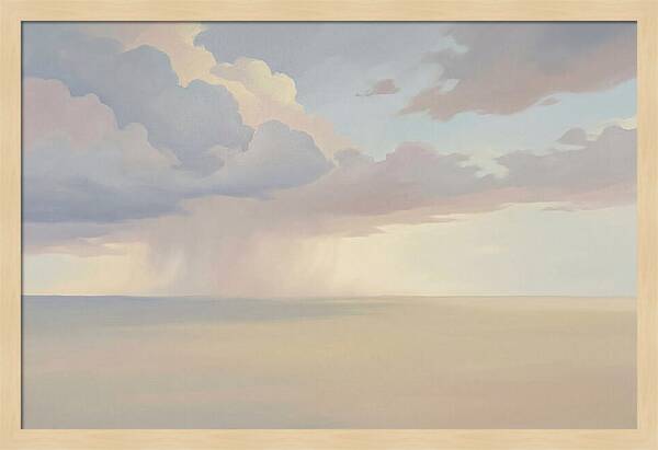 Vast Flat Plain Under Thunderstorm