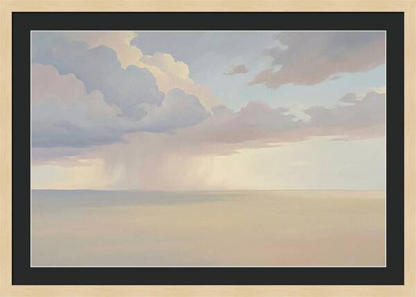Vast Flat Plain Under Thunderstorm