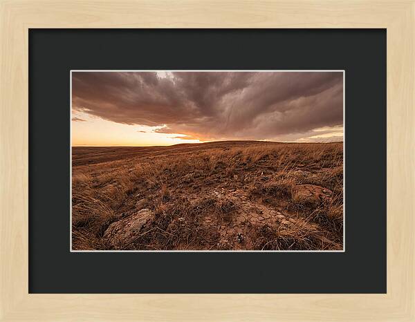 Vast Prairie Under Dramatic Clouds