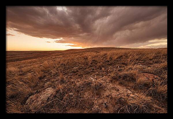 Vast Prairie Under Dramatic Clouds