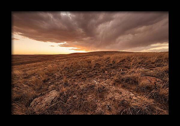 Vast Prairie Under Dramatic Clouds