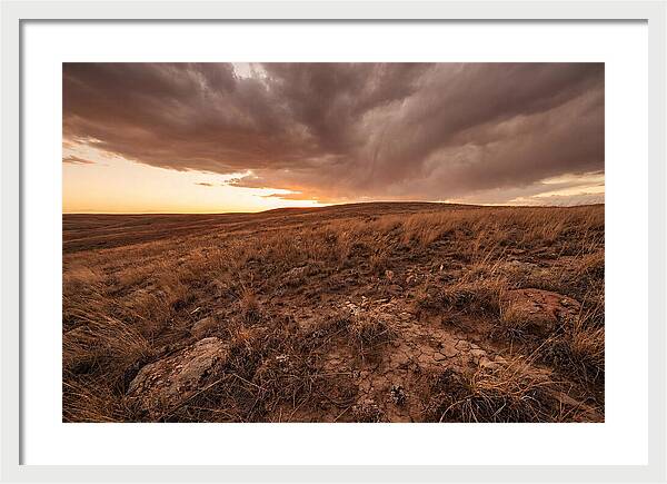 Vast Prairie Under Dramatic Clouds