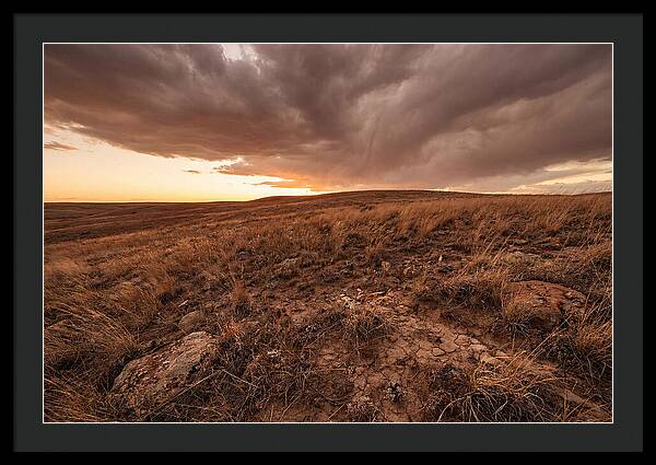 Vast Prairie Under Dramatic Clouds