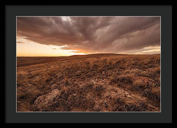 Vast Prairie Under Dramatic Clouds