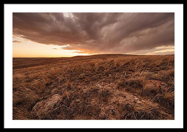 Vast Prairie Under Dramatic Clouds