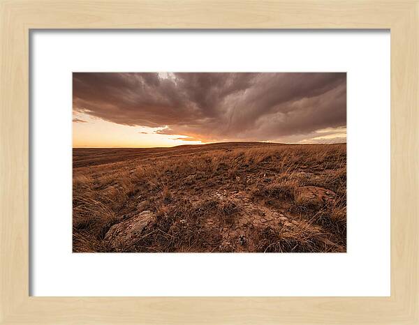 Vast Prairie Under Dramatic Clouds