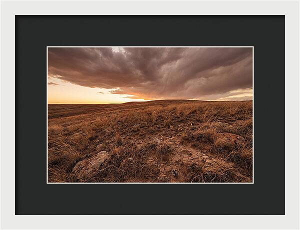 Vast Prairie Under Dramatic Clouds