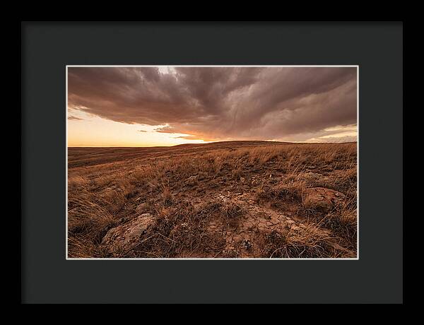Vast Prairie Under Dramatic Clouds