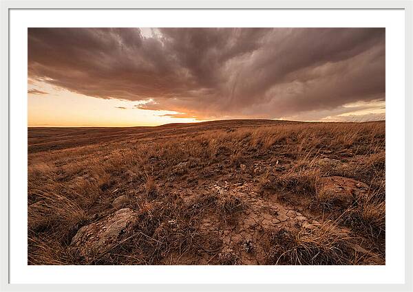Vast Prairie Under Dramatic Clouds