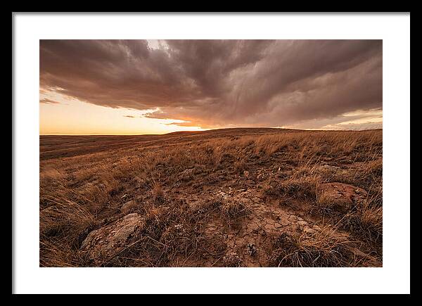 Vast Prairie Under Dramatic Clouds