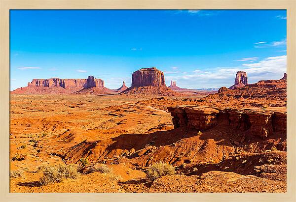 Vast Red Desert Landscape