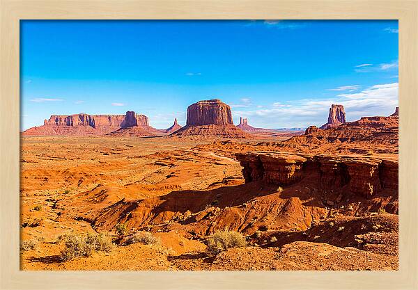 Vast Red Desert Landscape