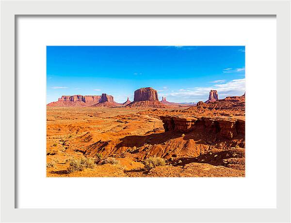 Vast Red Desert Landscape