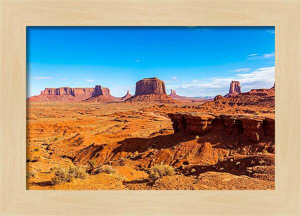 Vast Red Desert Landscape
