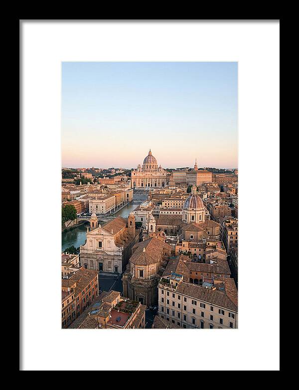 Vatican City Skyline At Dusk
