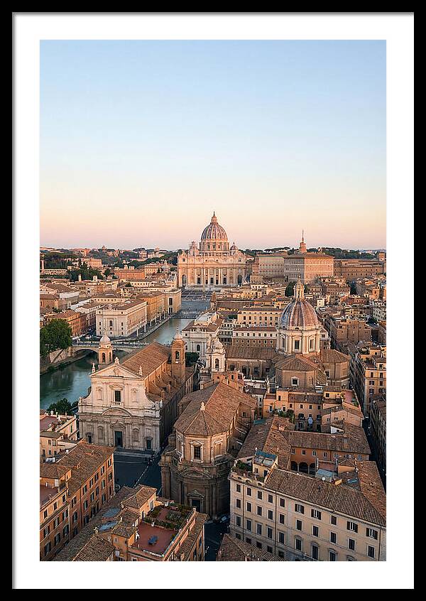 Vatican City Skyline At Dusk