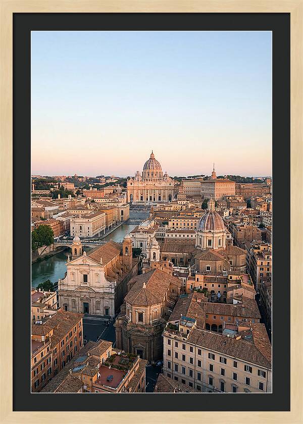 Vatican City Skyline At Dusk