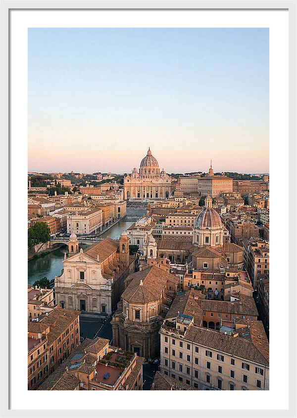 Vatican City Skyline At Dusk