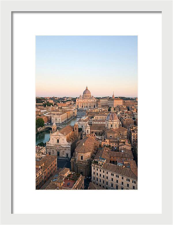 Vatican City Skyline At Dusk