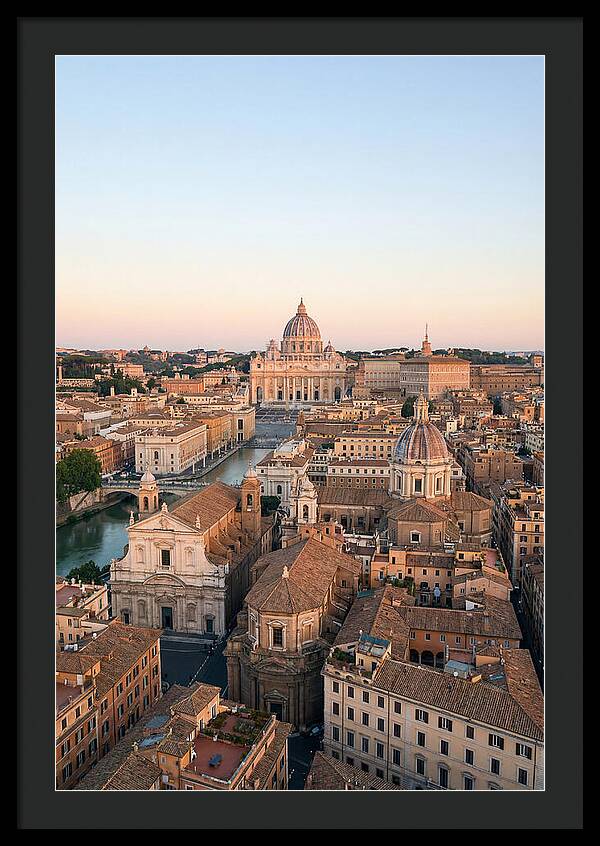 Vatican City Skyline At Dusk