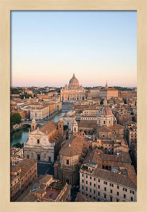 Vatican City Skyline At Dusk