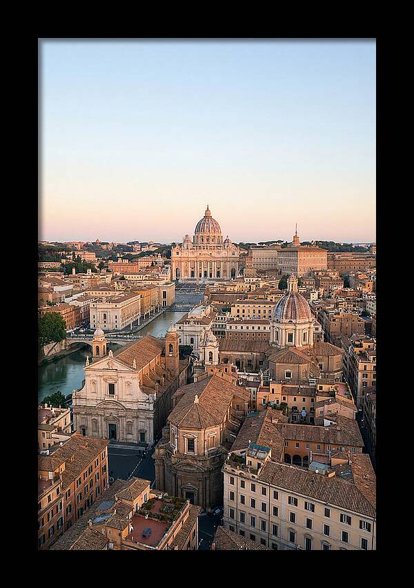 Vatican City Skyline At Dusk