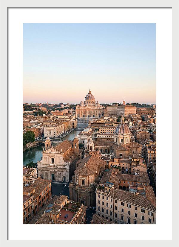 Vatican City Skyline At Dusk