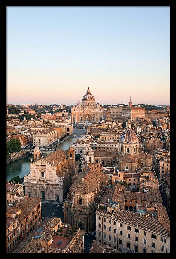 Vatican City Skyline At Dusk
