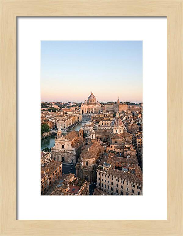 Vatican City Skyline At Dusk