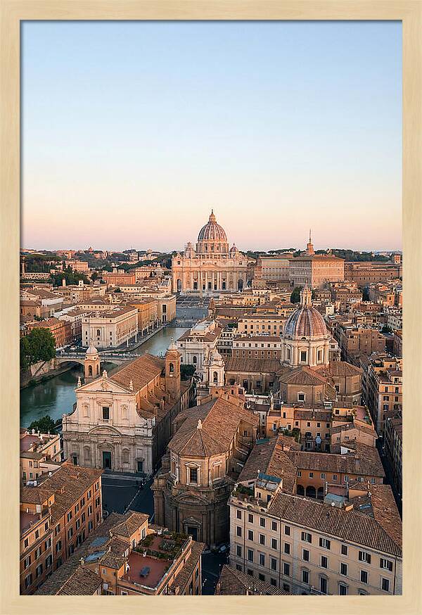 Vatican City Skyline At Dusk