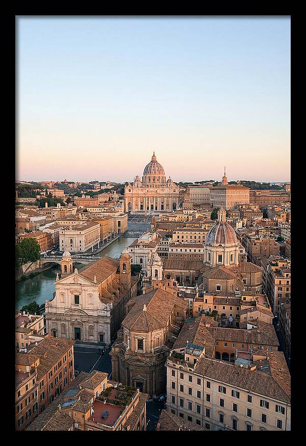 Vatican City Skyline At Dusk