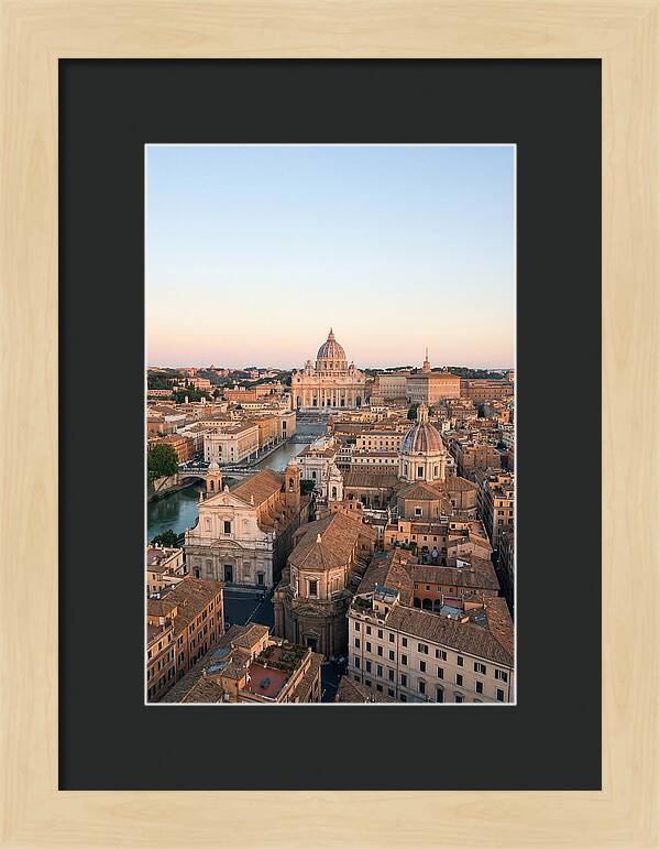 Vatican City Skyline At Dusk