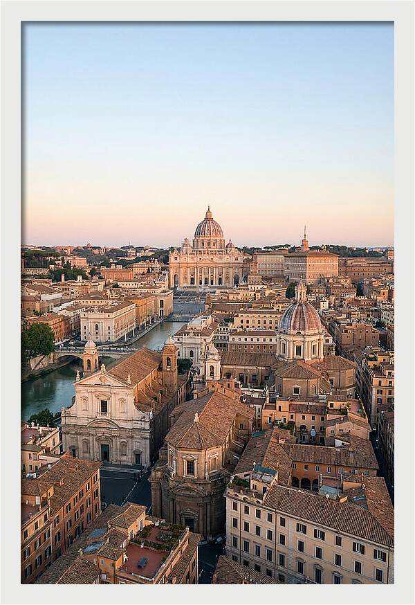 Vatican City Skyline At Dusk