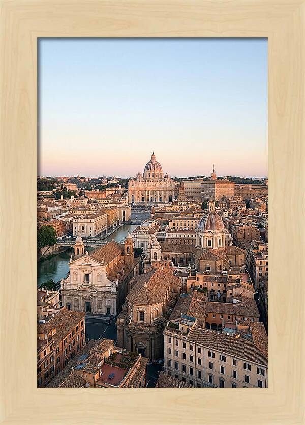 Vatican City Skyline At Dusk