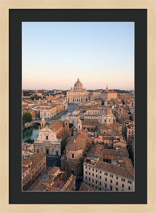 Vatican City Skyline At Dusk