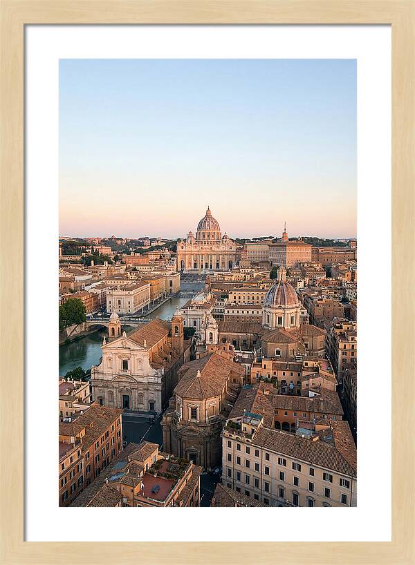 Vatican City Skyline At Dusk