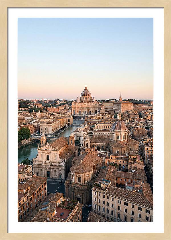Vatican City Skyline At Dusk