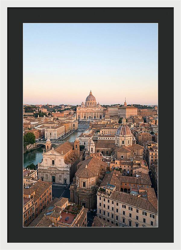 Vatican City Skyline At Dusk