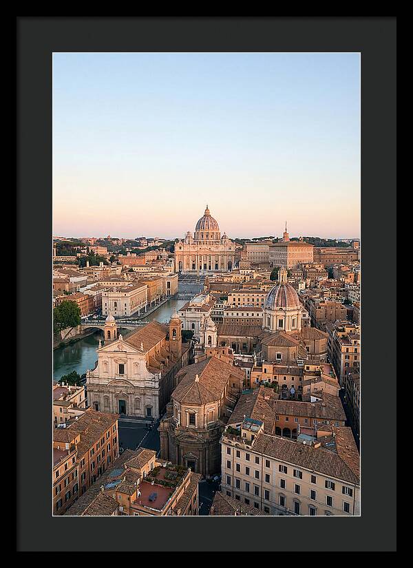 Vatican City Skyline At Dusk