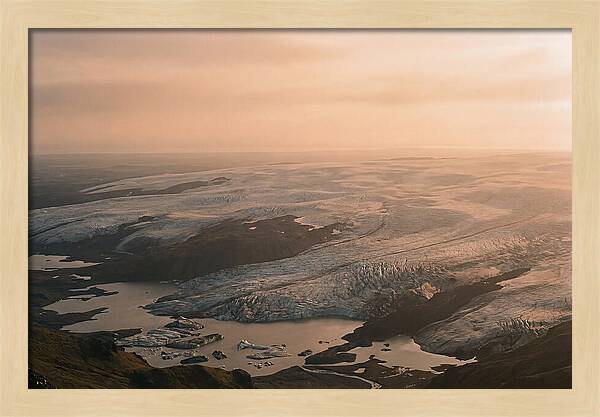 Vatnajkull Ice Expanse At Dusk