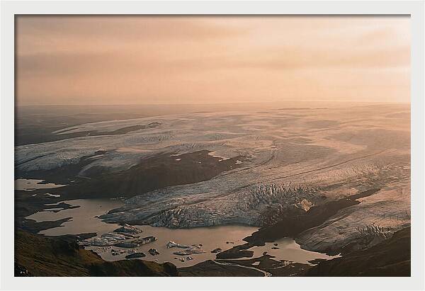 Vatnajkull Ice Expanse At Dusk