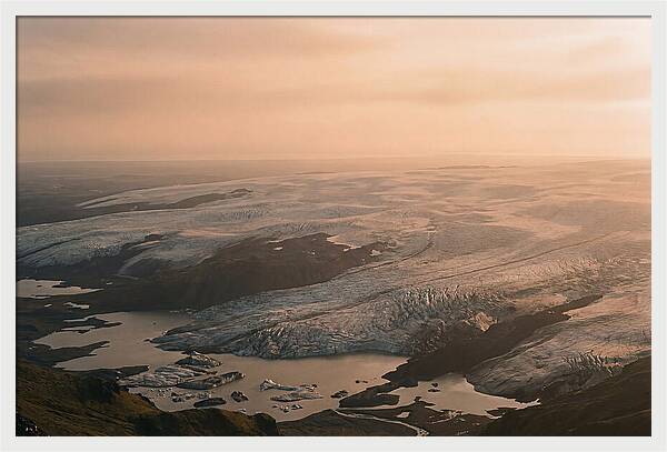 Vatnajkull Ice Expanse At Dusk
