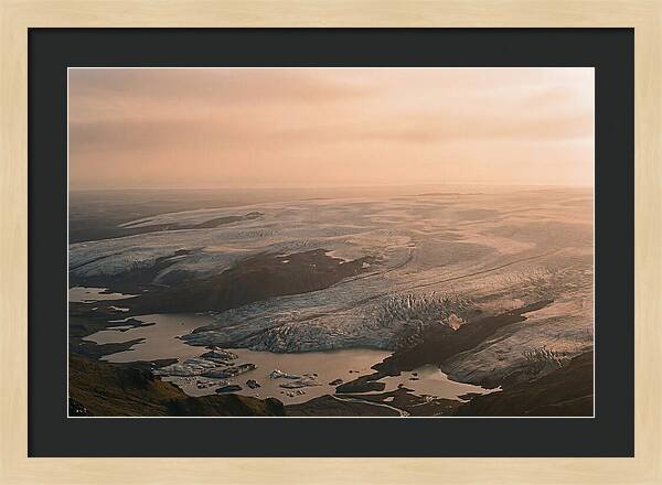 Vatnajkull Ice Expanse At Dusk