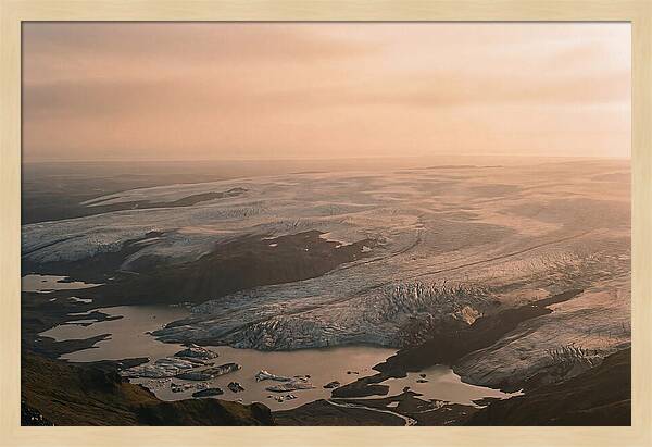 Vatnajkull Ice Expanse At Dusk